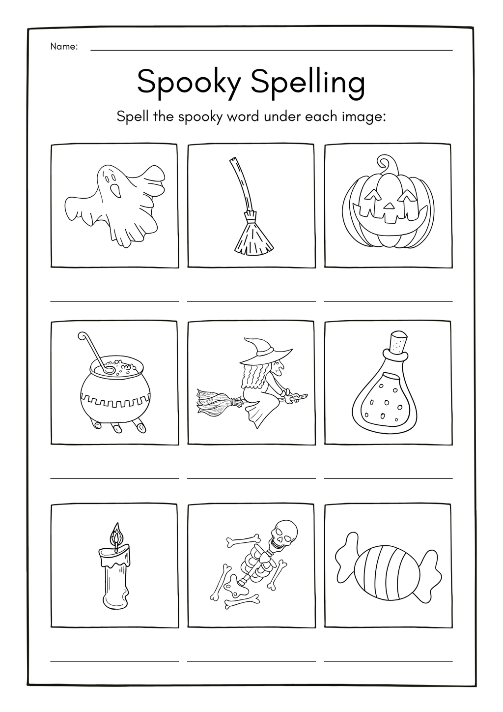 Spooky Halloween - Activity book - Engelska