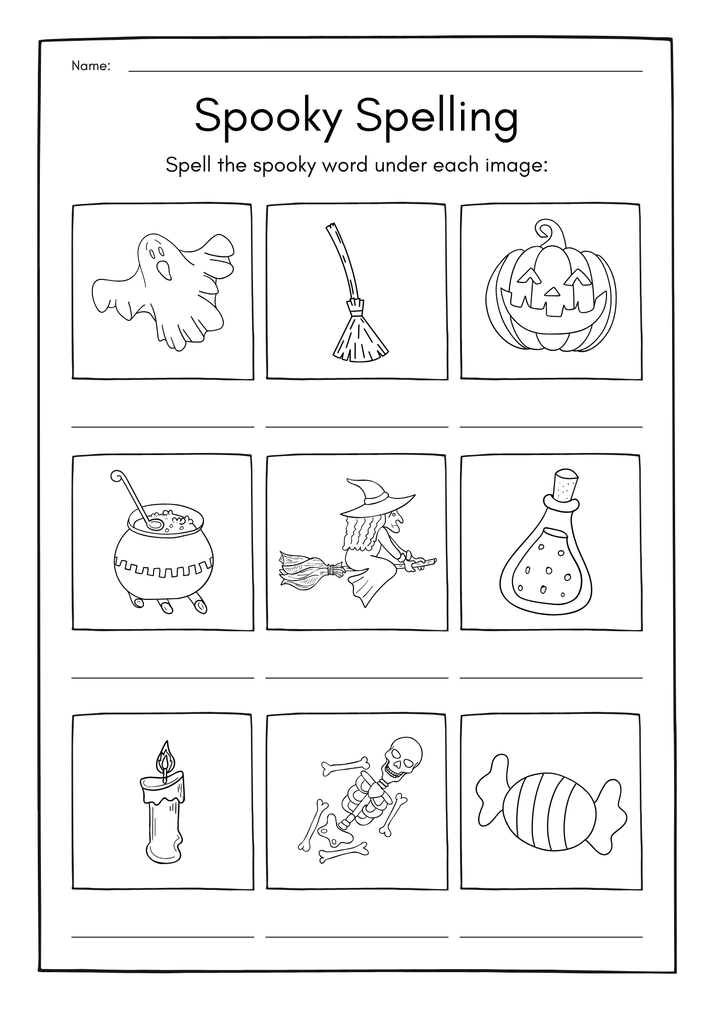 Spooky Halloween - Activity book - Engelska