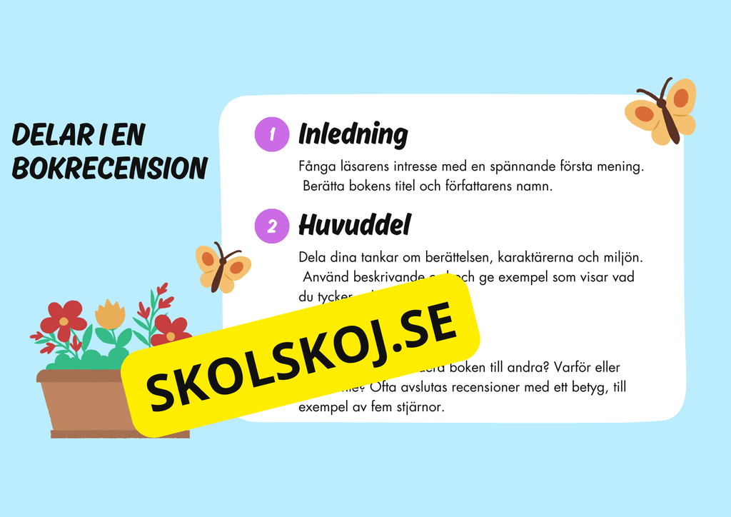 Bokgenrer - Presentation - Uppgifter