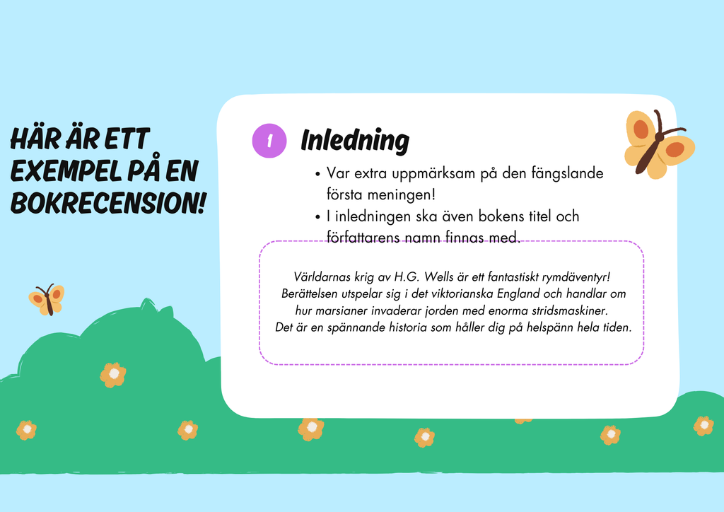 Bokgenrer - Presentation - Uppgifter