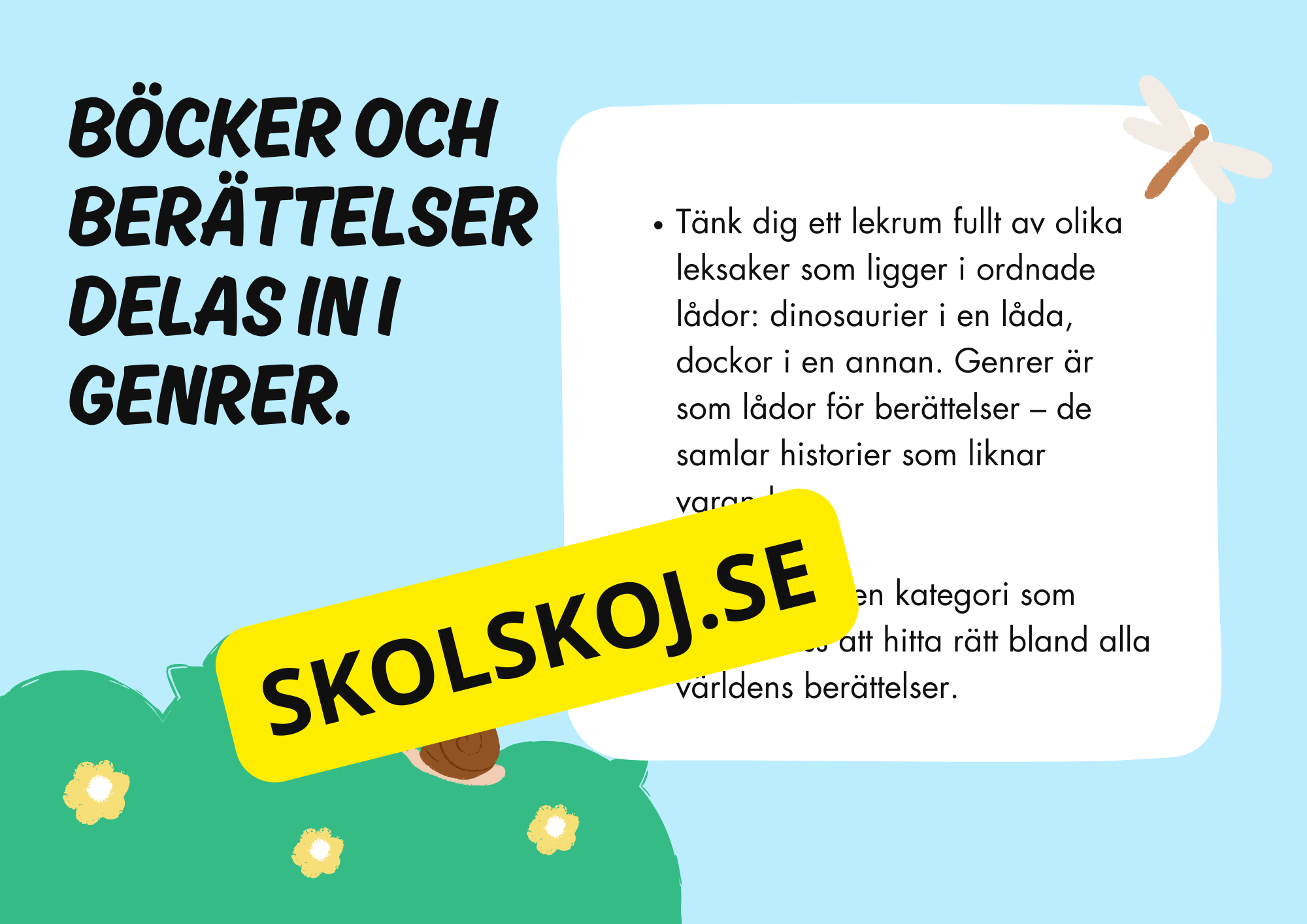 Bokgenrer - Presentation - Uppgifter