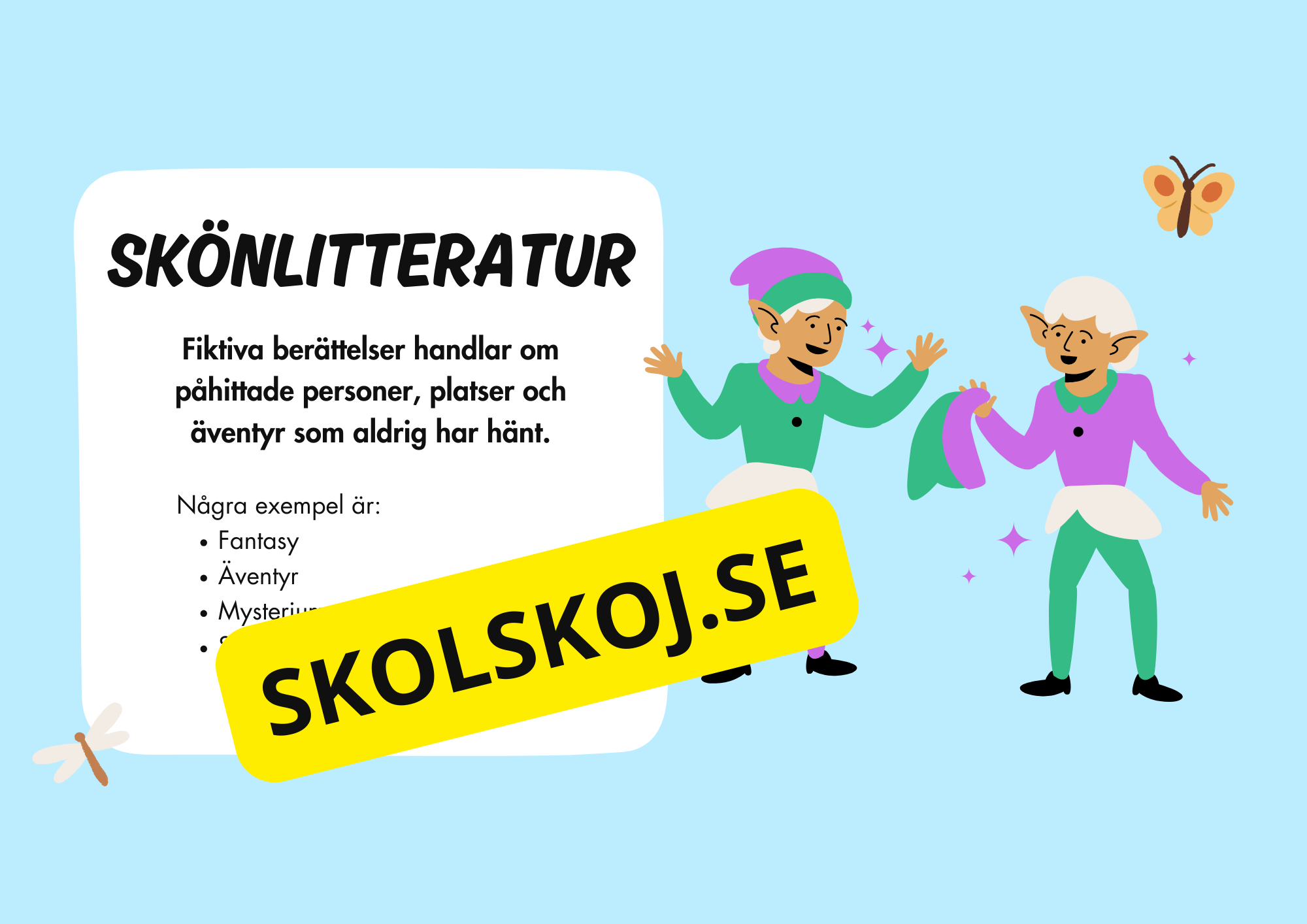 Bokgenrer - Presentation - Uppgifter
