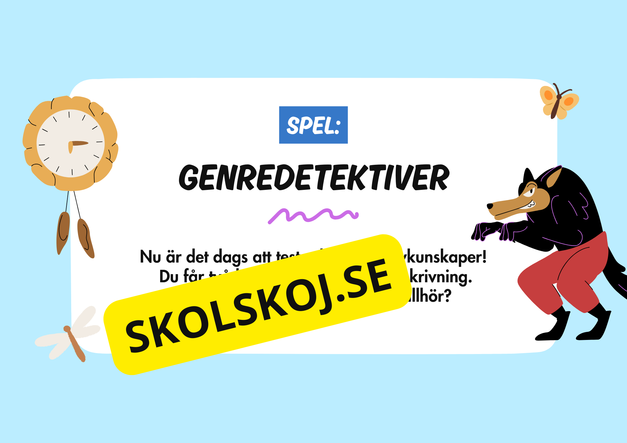 Bokgenrer - Presentation - Uppgifter