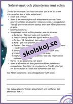 Jordens rörelser och vår plats i universum - Åk 4 - 6