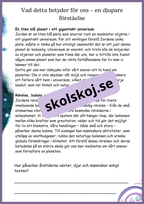Jordens rörelser och vår plats i universum - Åk 4 - 6