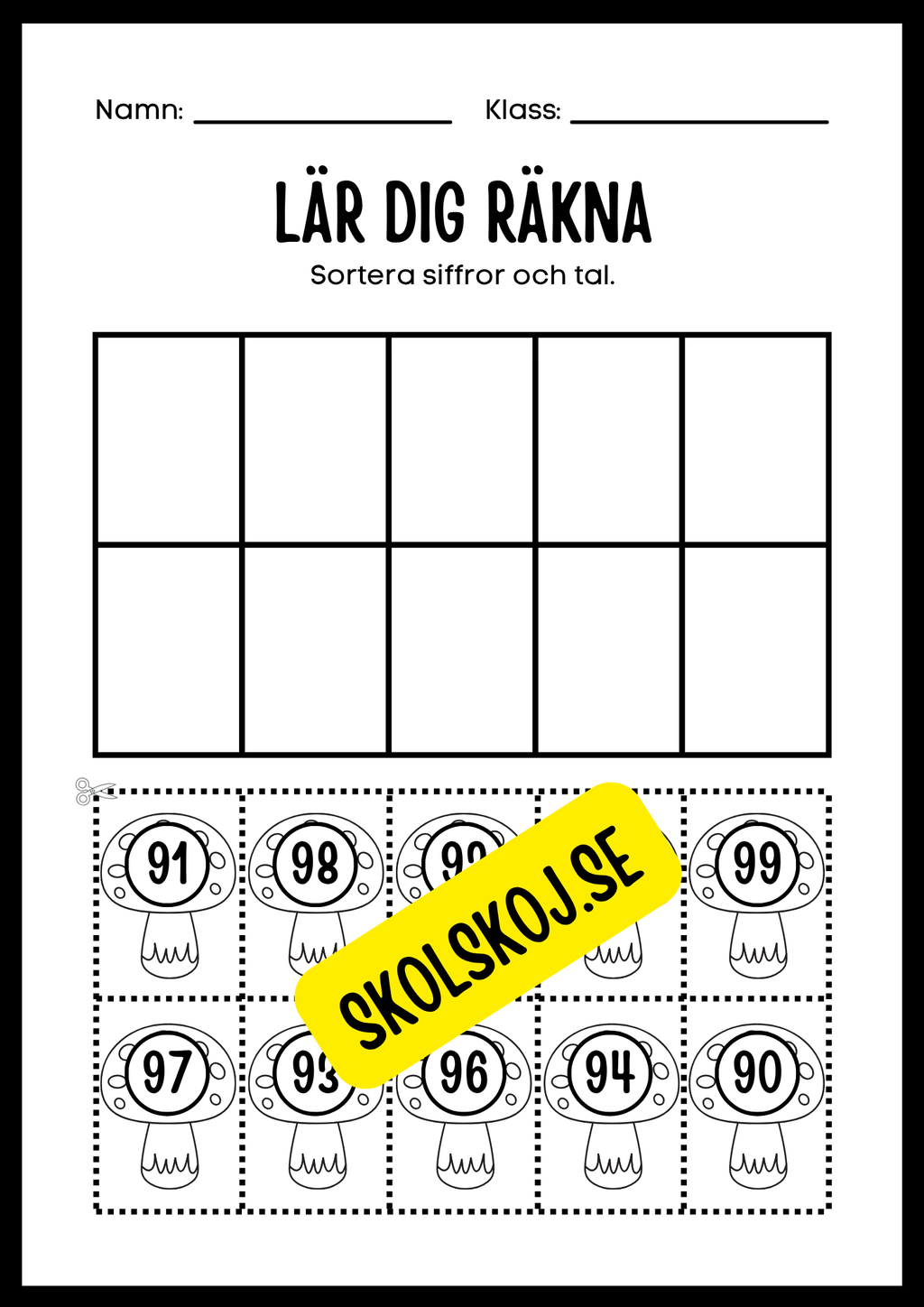 Lär dig räkna 0 - 100