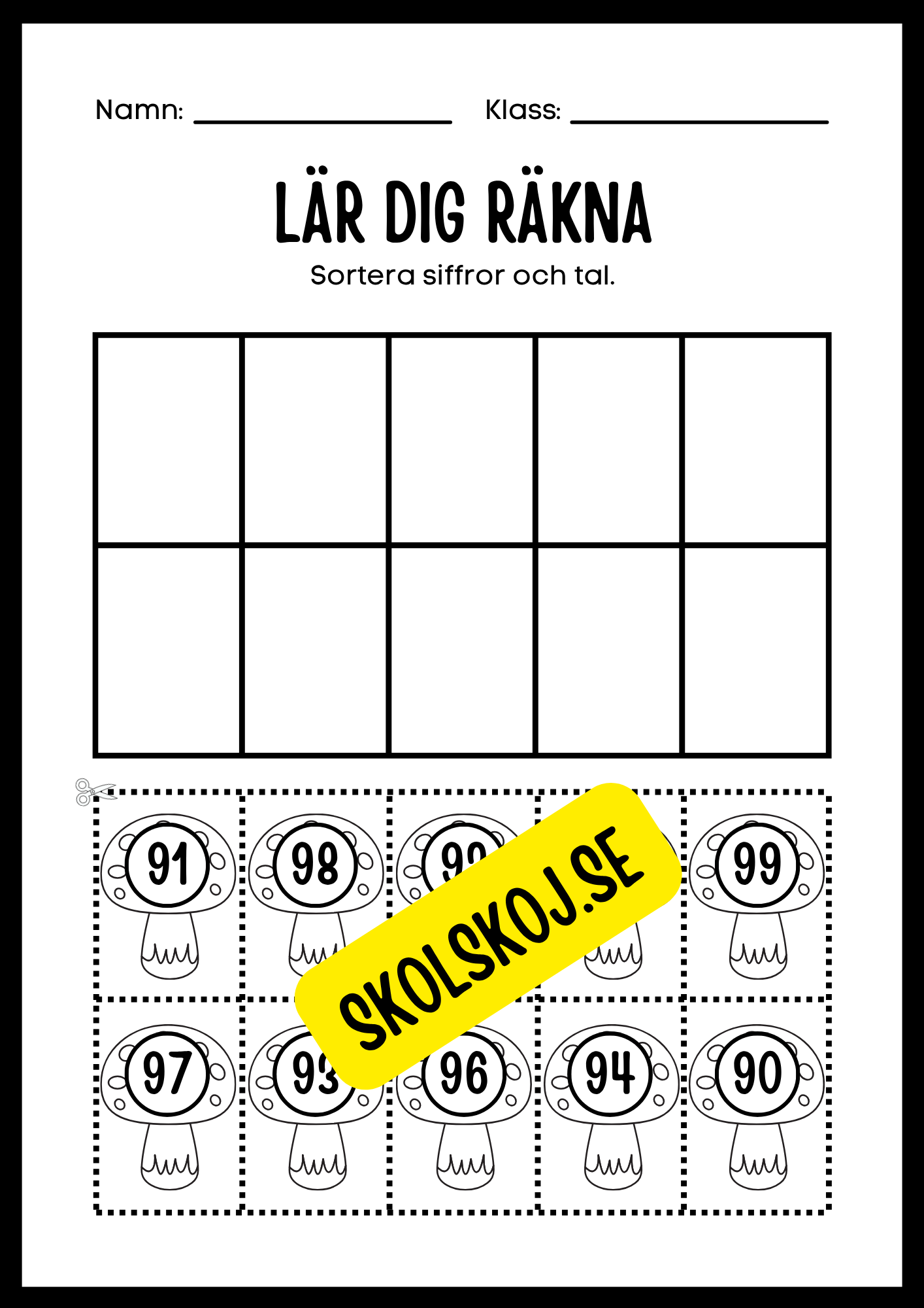 Lär dig räkna 0 - 100
