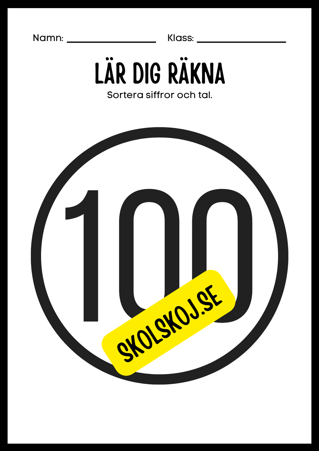 Lär dig räkna 0 - 100