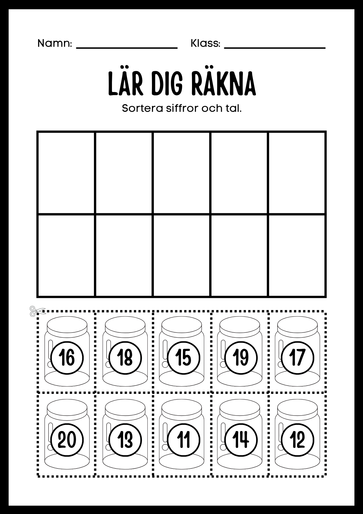 Lär dig räkna 0 - 100