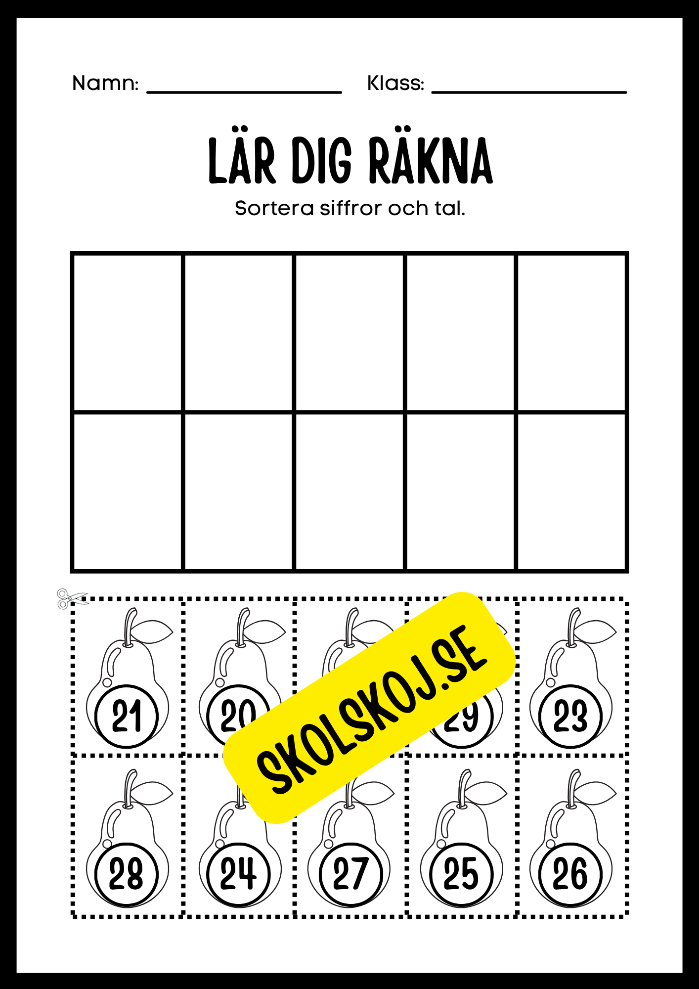 Lär dig räkna 0 - 100