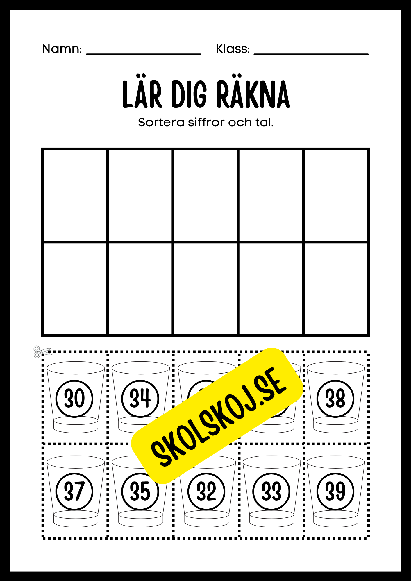 Lär dig räkna 0 - 100