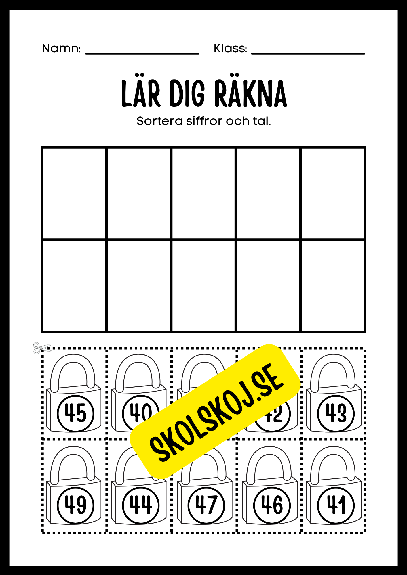 Lär dig räkna 0 - 100