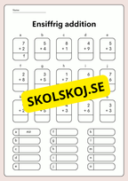 Plusskoj med siffror