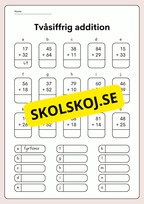 Plusskoj med siffror