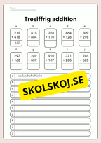 Plusskoj med siffror
