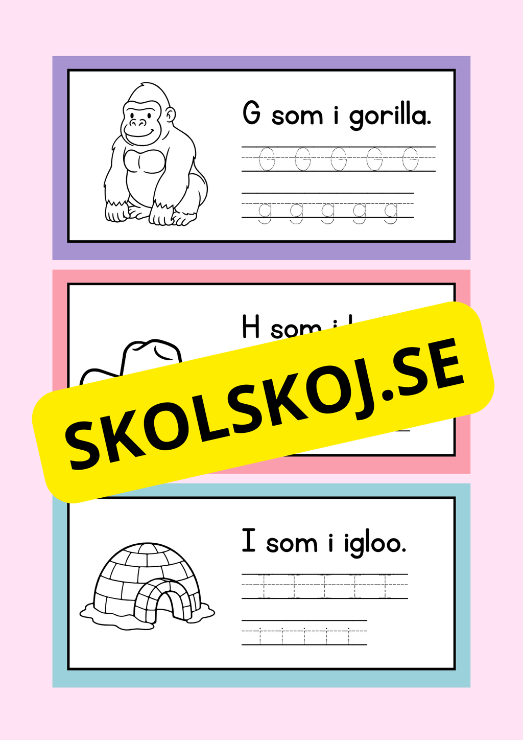 Jag lär mig alfabetet - Häfte