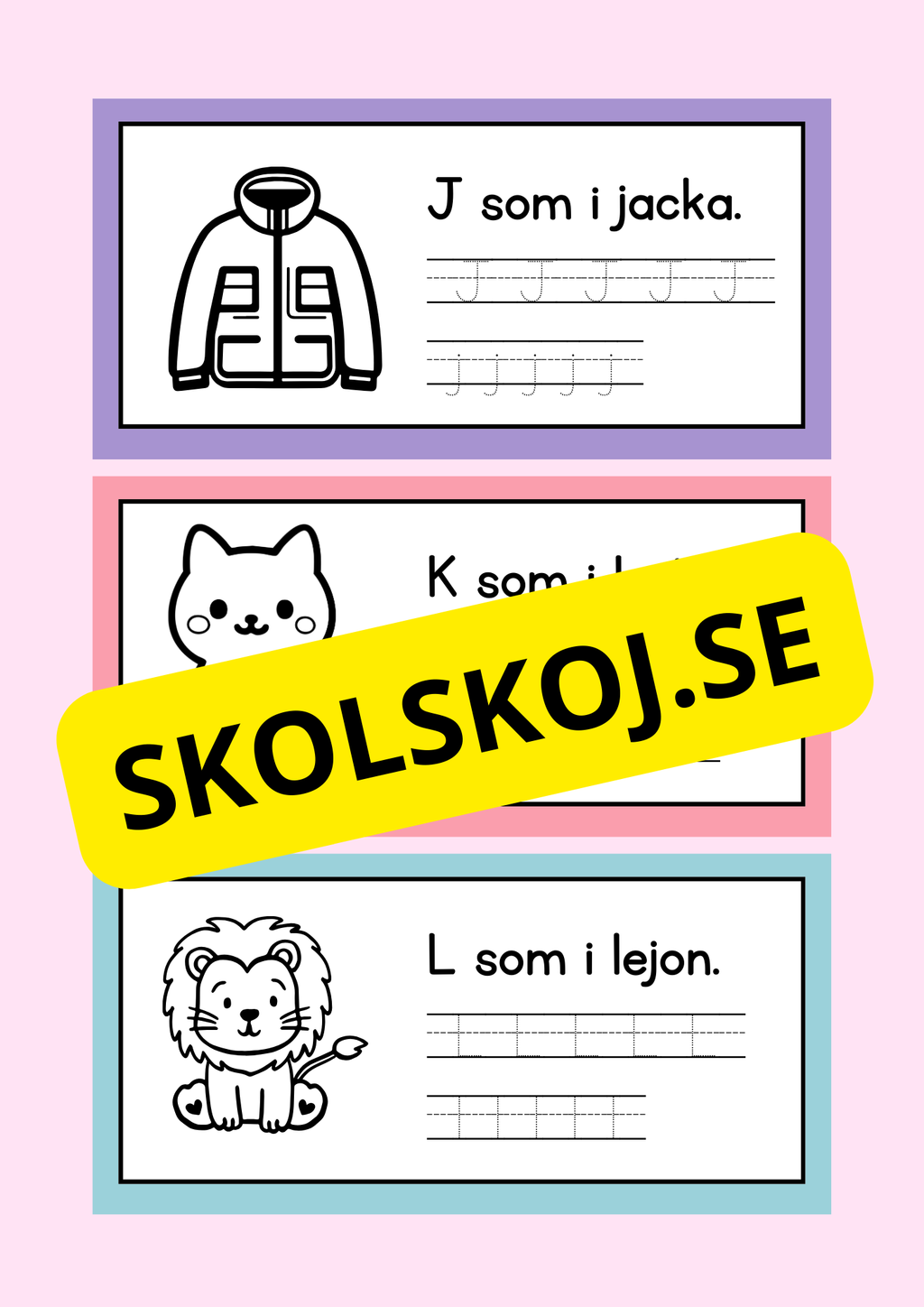 Jag lär mig alfabetet - Häfte
