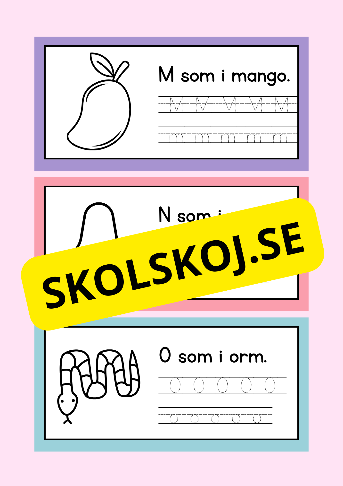 Jag lär mig alfabetet - Häfte