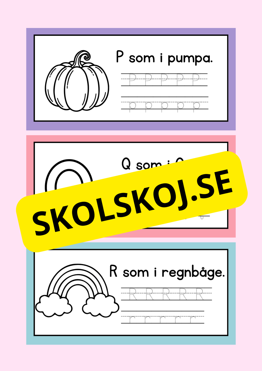 Jag lär mig alfabetet - Häfte