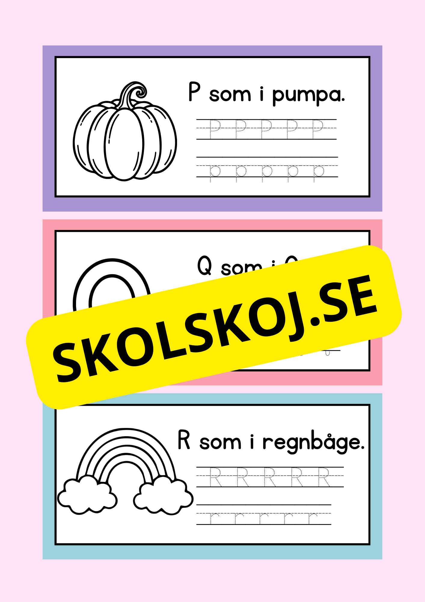 Jag lär mig alfabetet - Häfte
