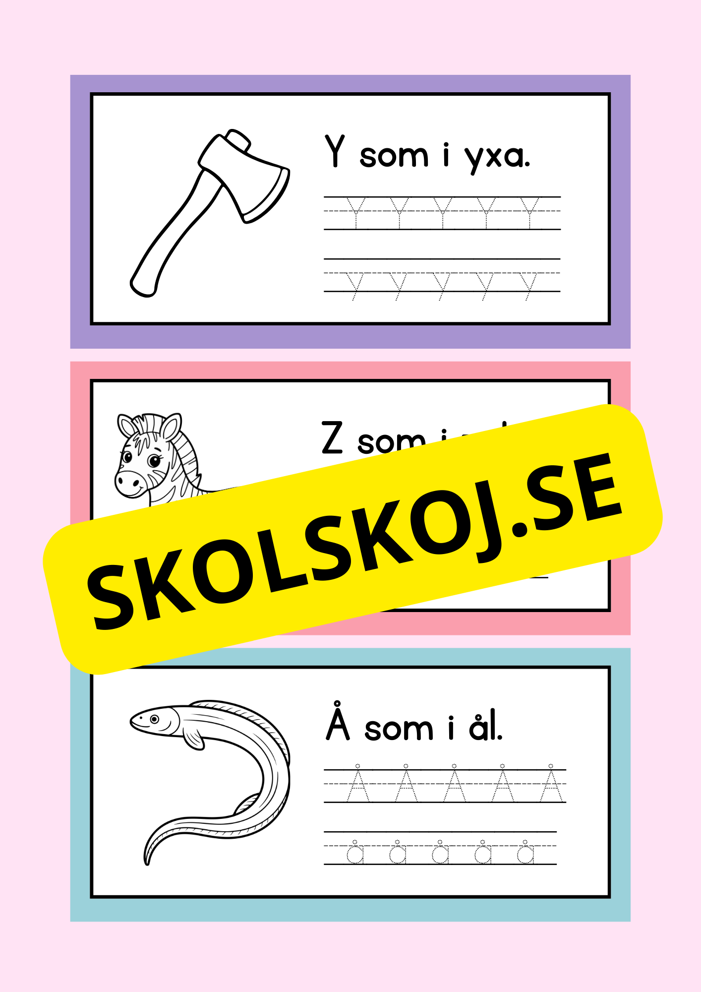 Jag lär mig alfabetet - Häfte