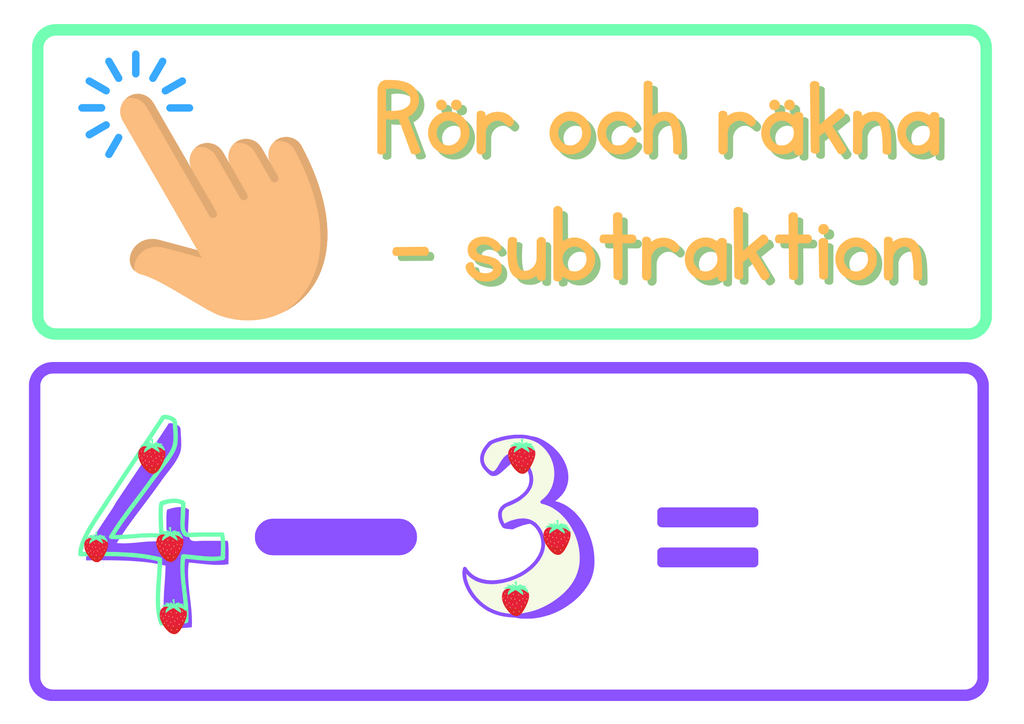 Rör och räkna – Subtraktion