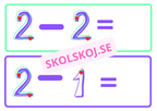 Rör och räkna – Subtraktion