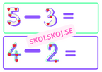 Rör och räkna – Subtraktion