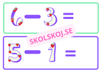 Rör och räkna – Subtraktion
