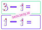 Rör och räkna – Subtraktion