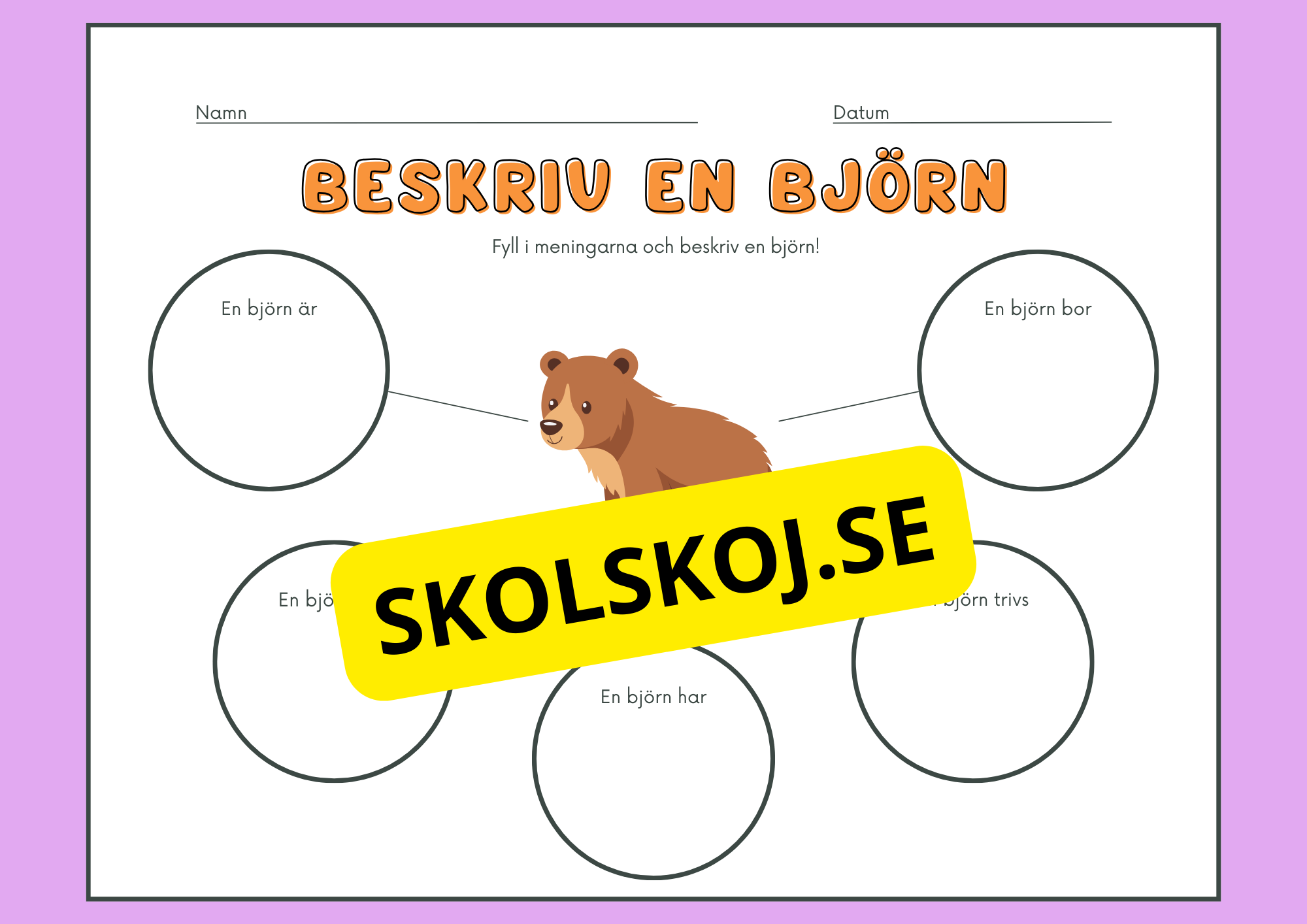 Beskriv djuren