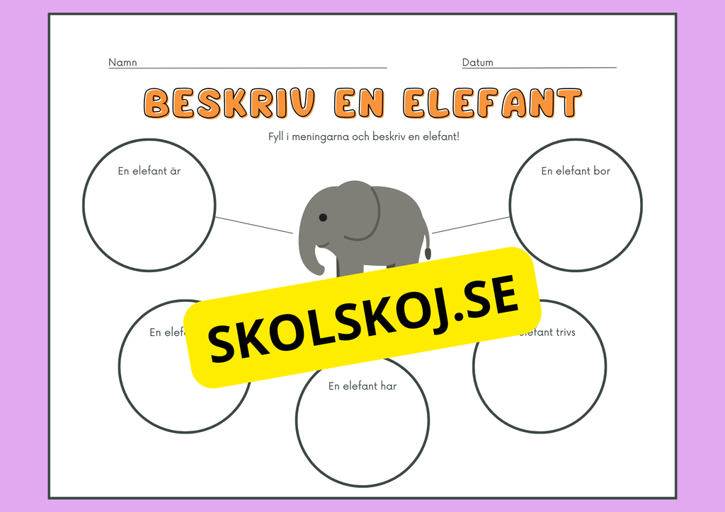 Beskriv djuren