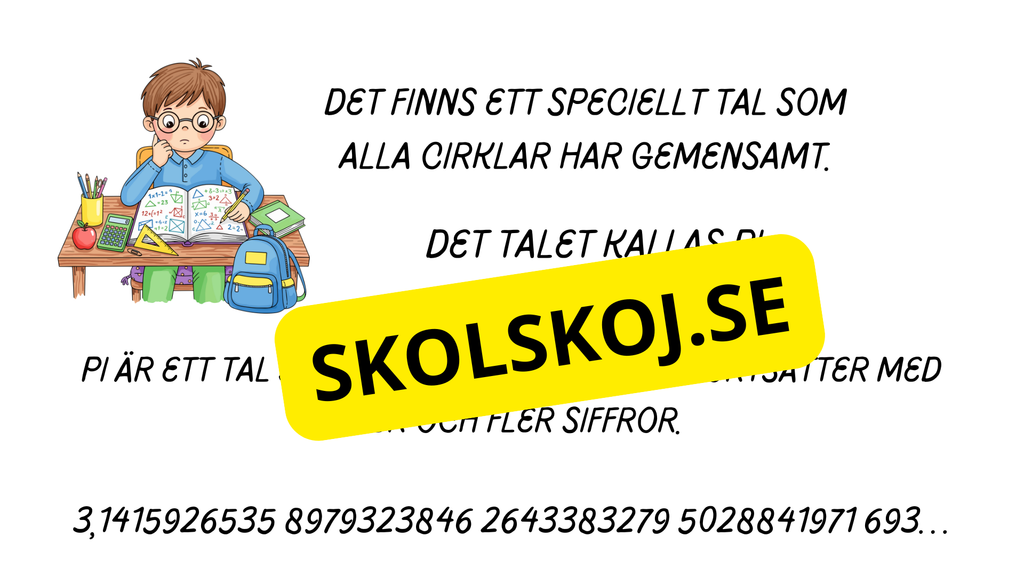 Allt om cirklar - Presentation och uppgifter + facit