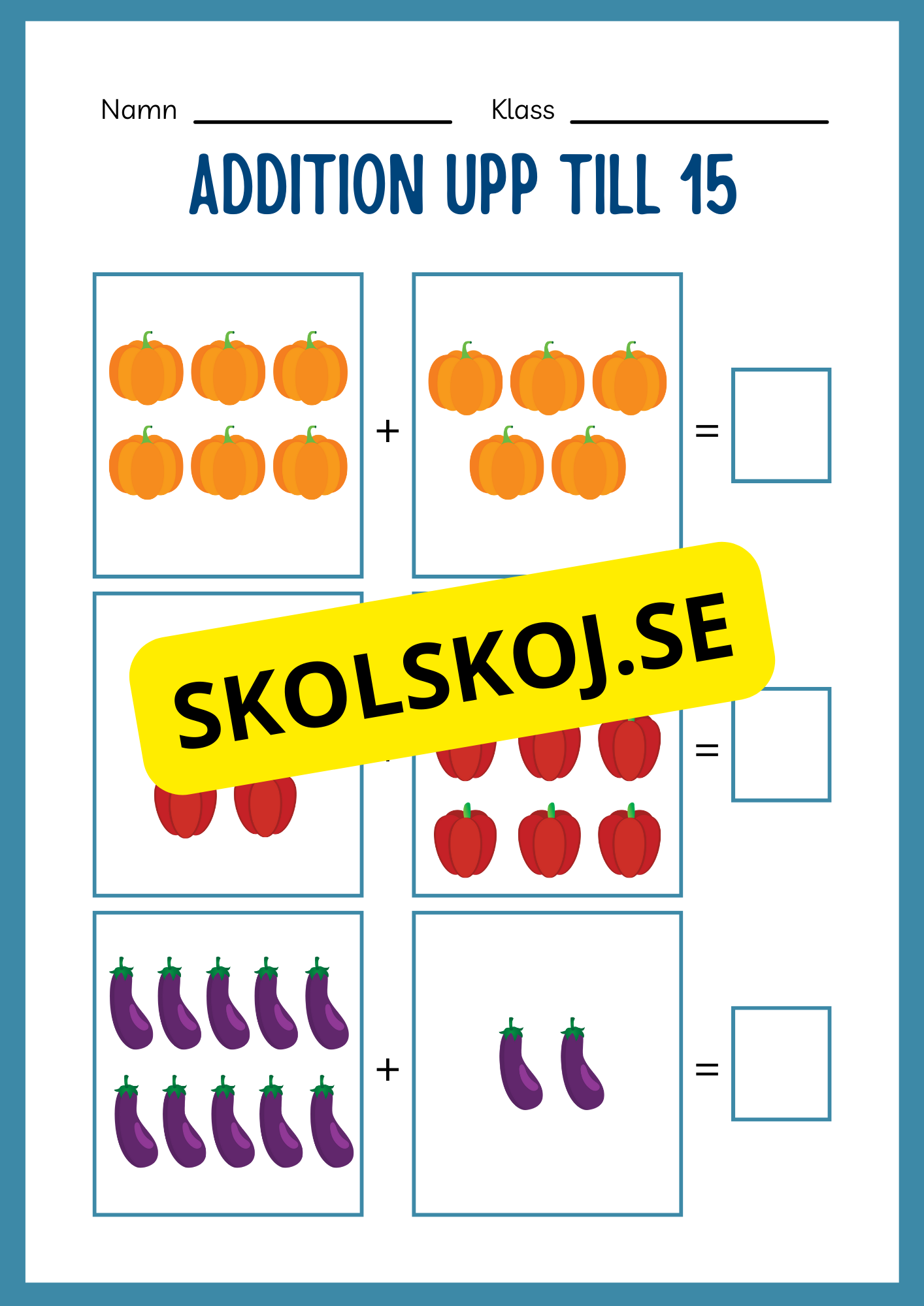 Addition 0 - 20 - Häfte
