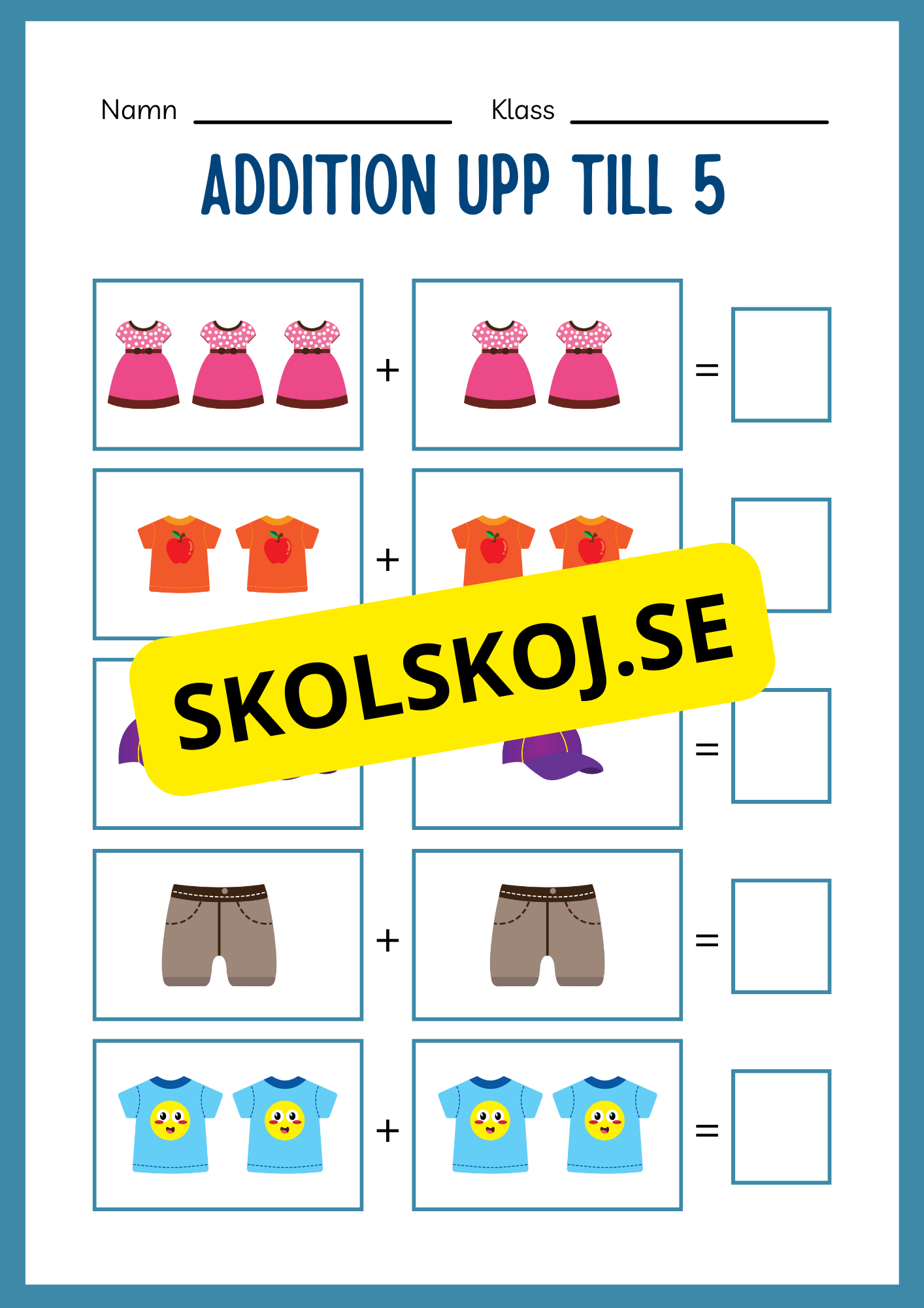 Addition 0 - 20 - Häfte