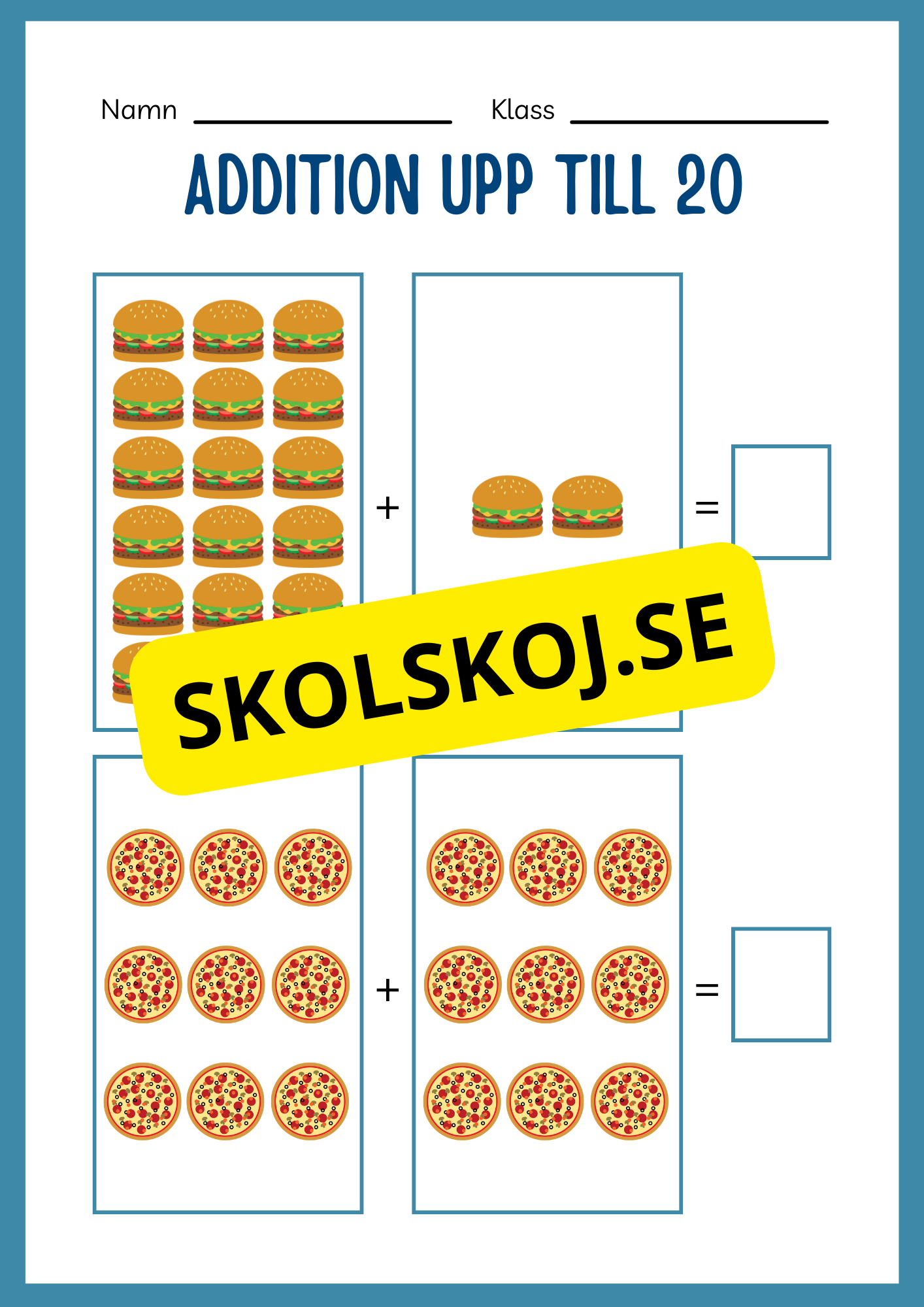 Addition 0 - 20 - Häfte