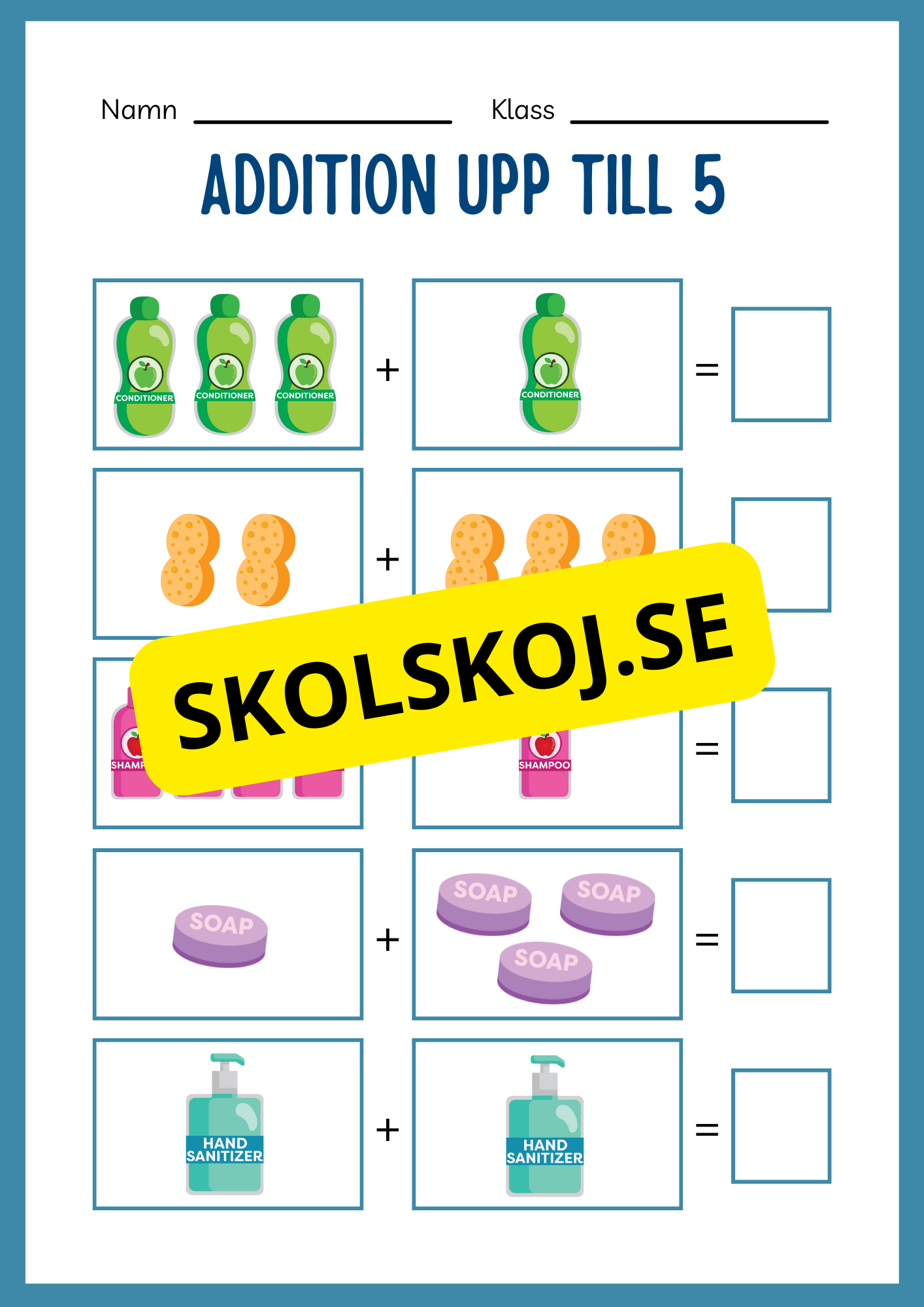 Addition 0 - 20 - Häfte