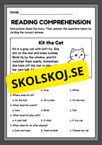 Reading comprehension - English