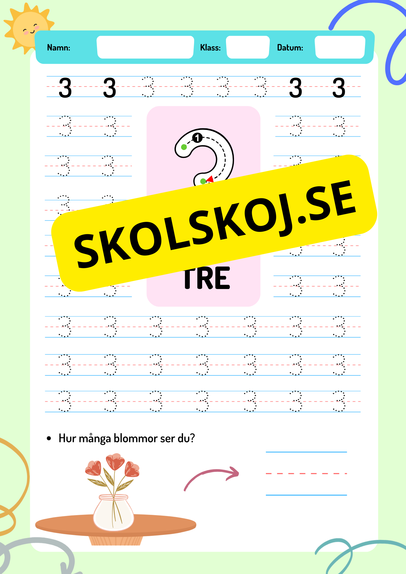 Vi lär oss siffror - 0 - 9