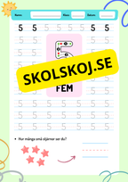 Vi lär oss siffror - 0 - 9