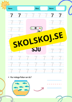 Vi lär oss siffror - 0 - 9