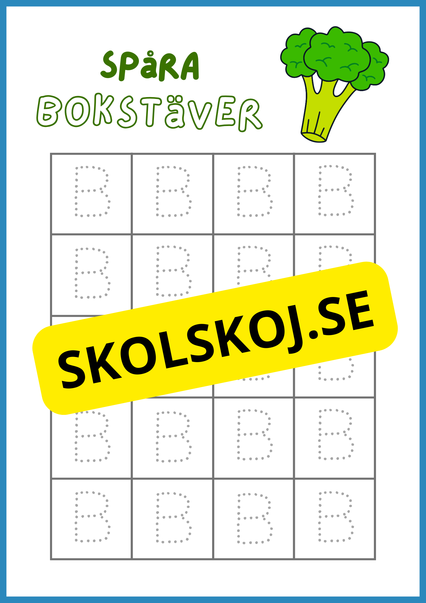 Spåra bokstäver - Hela alfabetet