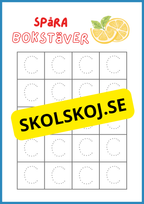 Spåra bokstäver - Hela alfabetet