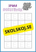 Spåra bokstäver - Hela alfabetet