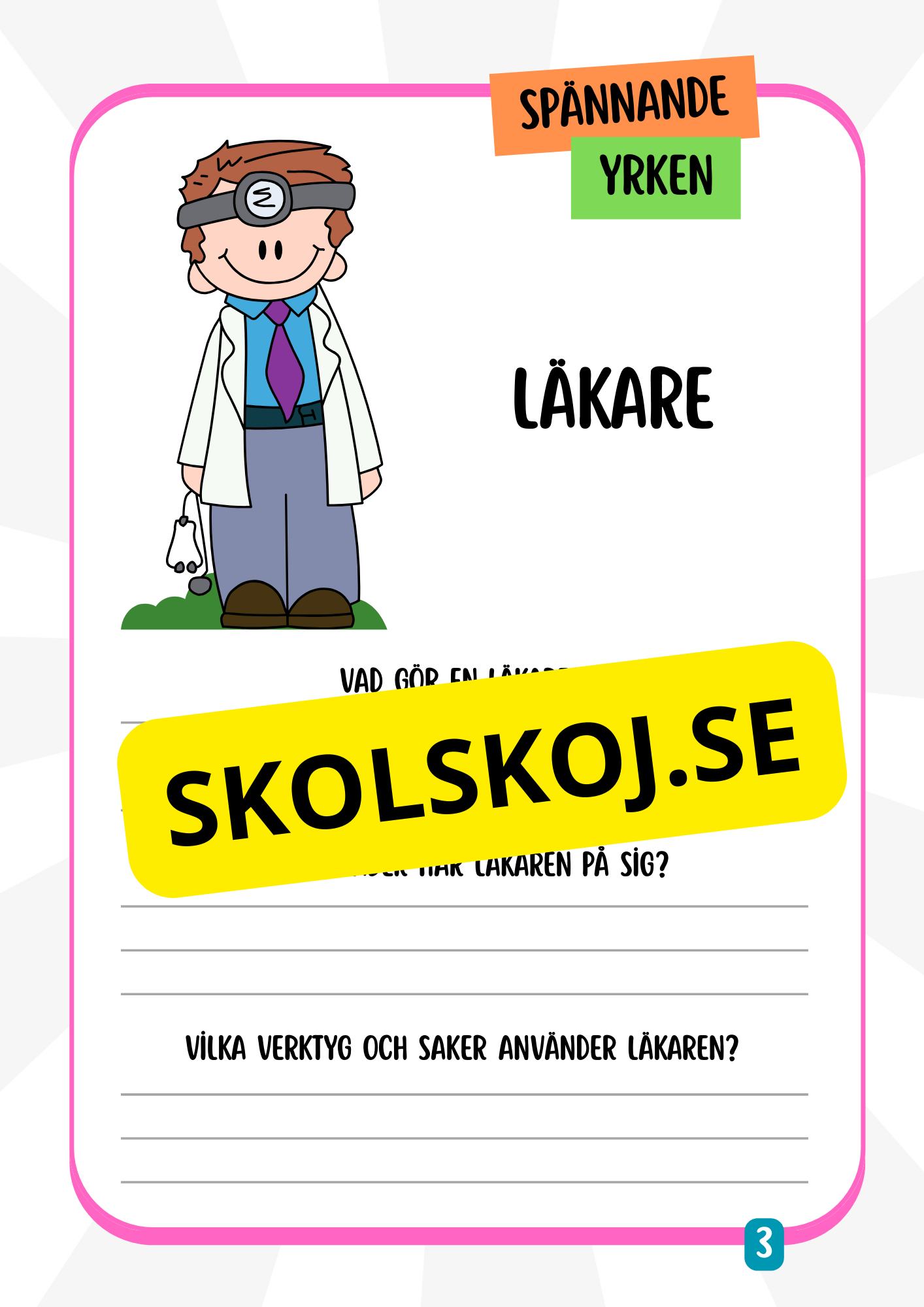 Spännande yrken (45 sidor)