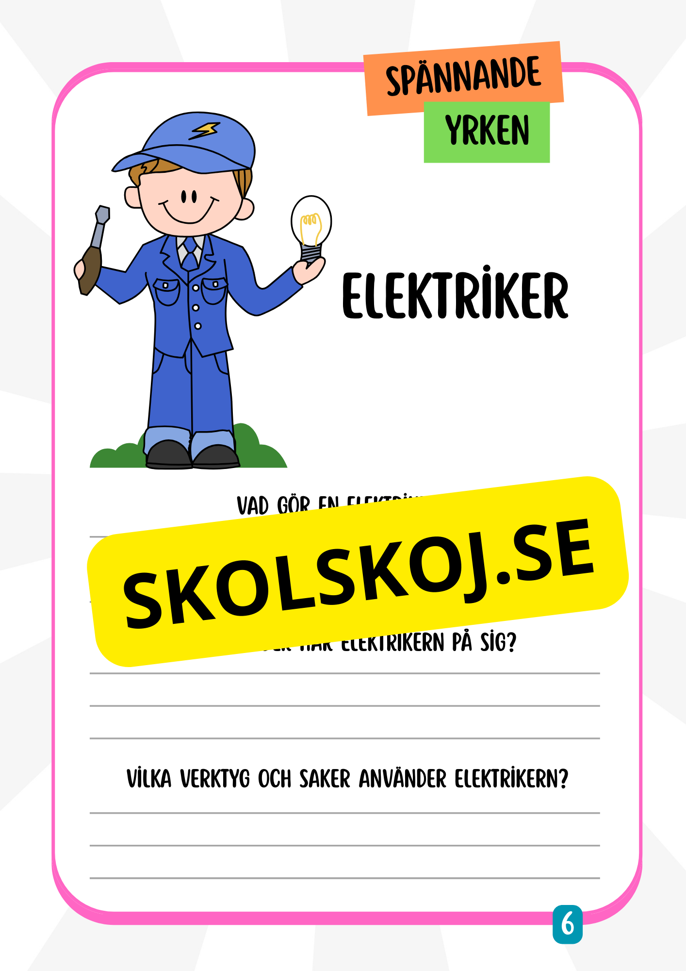 Spännande yrken (45 sidor)