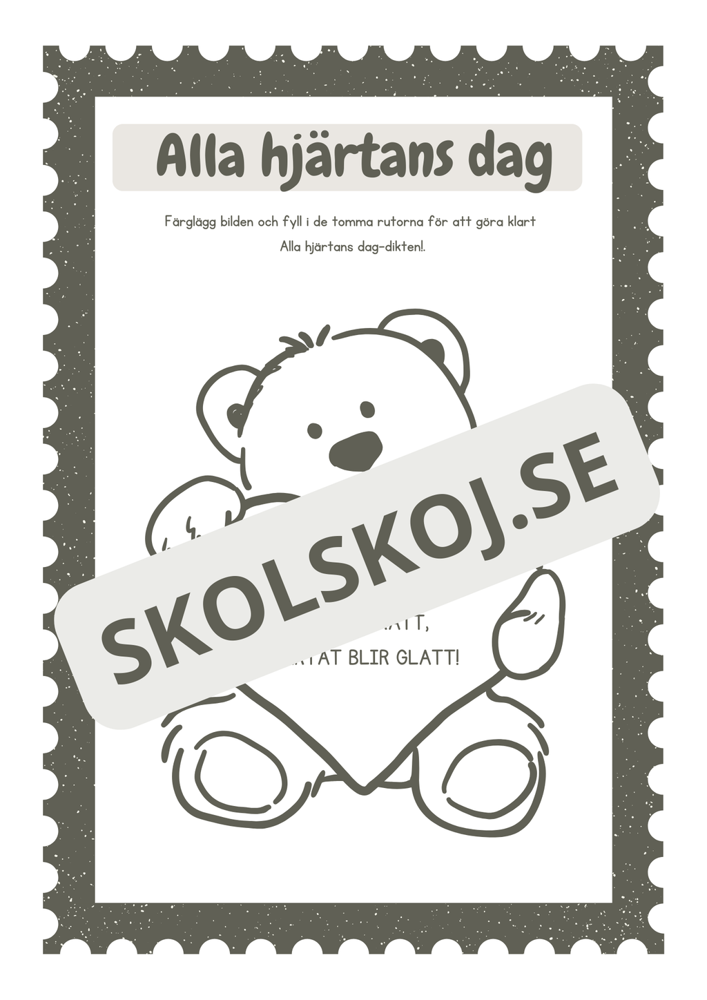 Alla hjärtans dag - Häfte