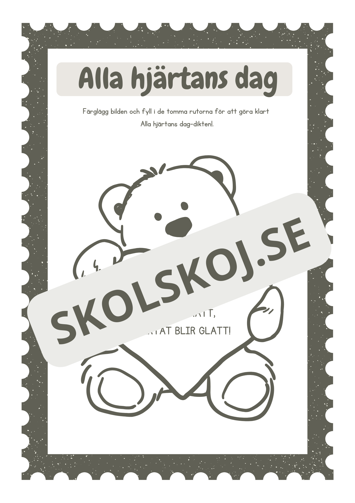 Alla hjärtans dag - Häfte