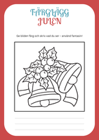 Julskoj - Färglägg och skriv