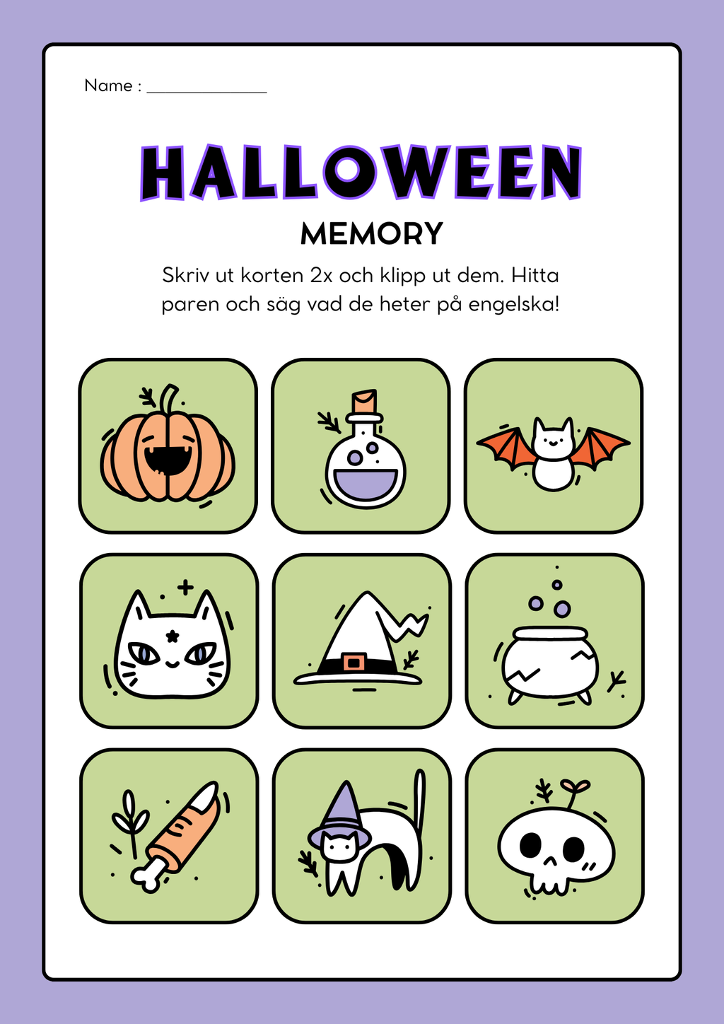 Halloween Memory